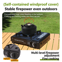 Réchaud à cassette, réchaud à gaz portable d'extérieur pour le camping et la cuisine, brûleur à gaz portable pour fondue, cuisinière à gaz de camping