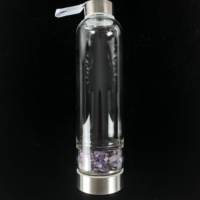 Bouteille d'eau en cristal en gros, pierre de cristal de guérison, bouteille de boisson énergétique, tasse pour souvenirs DIY, cadeau