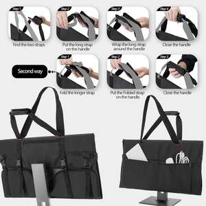 Étui de transport pour moniteurs LCD de 24 pouces, compatible avec iMac 21,5 "-24 ", sac de transport pour moniteur avec rembourrage - Product Image 5