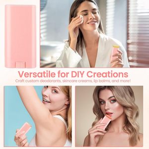 En stock – Nouveaux contenants ovales portables et durables en PP de 15g et 75g pour déodorants en stick – Emballage cosmétique fantaisie - Product Image 6