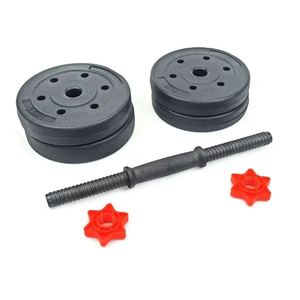 Set di <span class=keywords><strong>manubri</strong></span> in vinile nero da 10 kg per uso domestico, <span class=keywords><strong>manubri</strong></span> regolabili - Product Image 3