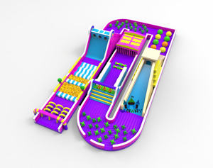 Carrera de obstáculos ciclónica giratoria Carnival <span class=keywords><strong>Ride</strong></span> <span class=keywords><strong>The</strong></span> Biggest carrera de obstáculos inflable - Product Image 5