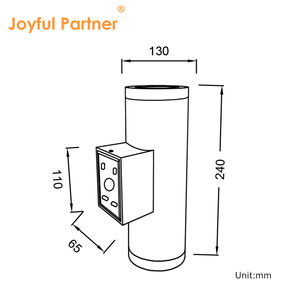 Nuovo tipo esterno impermeabile colore nero lampada da parete esterno <span class=keywords><strong>per</strong></span> il corridoio in alluminio decorazione Focus LED da parete - Product Image 5