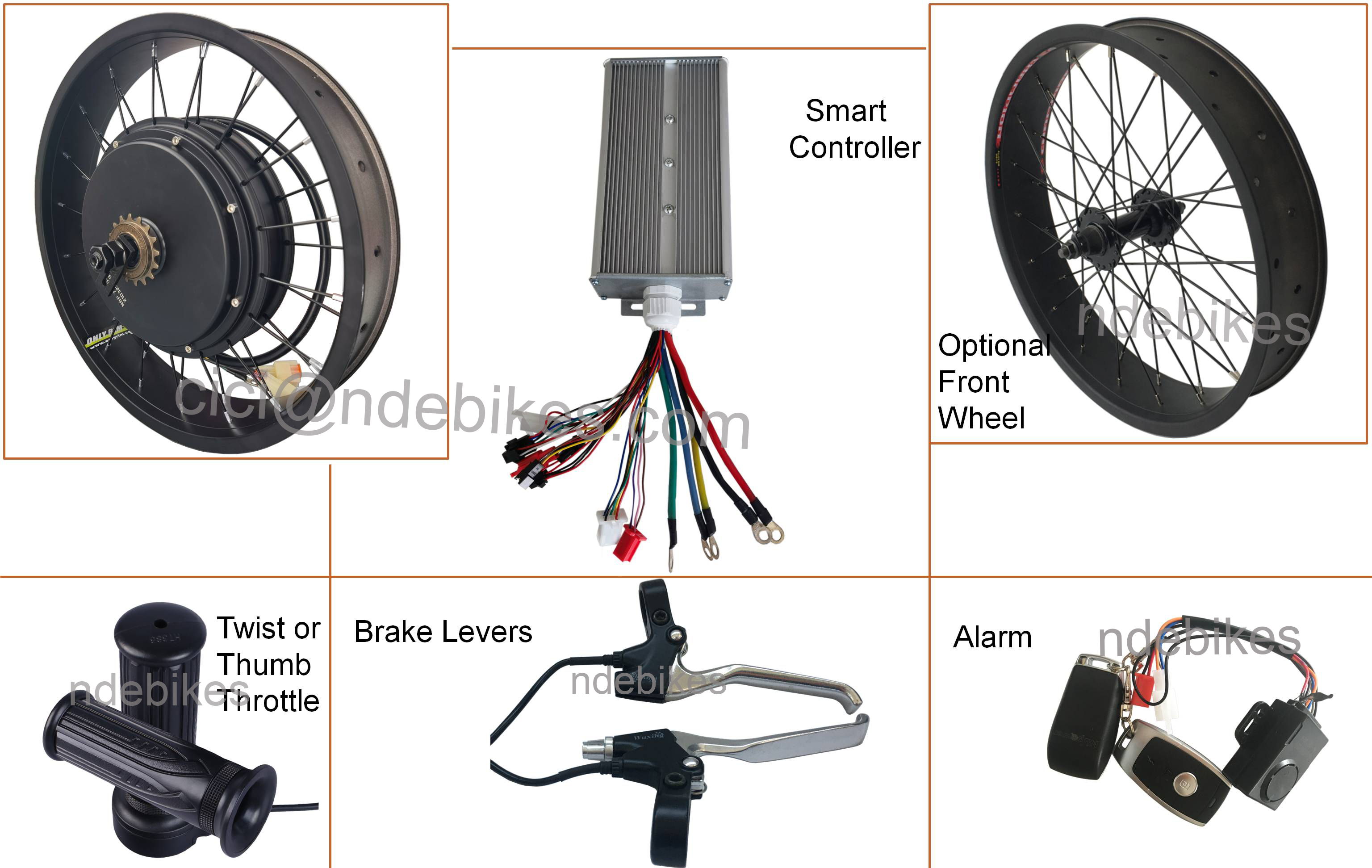 Kit de conversion Super-73 Rx Zx - Moteur électrique 3000w 72v