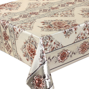 <span class=keywords><strong>Tovaglia</strong></span> di Lusso Impermeabile all'Ingrosso, Copritavolo in PVC Dorato con Effetto 3D in Rilievo <span class=keywords><strong>per</strong></span> Cene e Picnic - Product Image 5