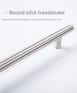 201 Solid Stainless Steel Round Furniture Handle <strong>Knob</strong> for Dresser Cabinet Shoe Cabinet Kitchen <strong>Door</strong>-Modern Minimalist Design - Product Image 2