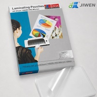 JIWEN Film de plastification A4 brillant de haute qualité 100mic 125mic 175mic 250mic Feuilles de plastification écologiques transparentes thermiques