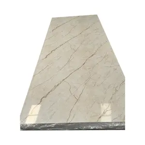 Factory Price High Glossy 2.5mm 2.8mm 3mm UV PVC Marble Sheet With Accessories For Wall Decoration