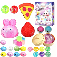 Mainan Promosi Squishy Steamed Bun Pinch Toy Box Set Kalender Advent Mystery Bun Countdown Box Slow Rising Dumpling Fidget Toy