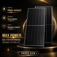 Panneaux solaires MULOYAL 645W, 23,9% de gain TOPCon, ultra bifaciaux, gain de 10%, cellules à double verre, 182 mm x 182 mm, module solaire monocristallin