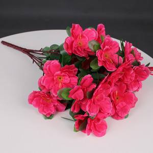 Set <span class=keywords><strong>di</strong></span> <span class=keywords><strong>Fiori</strong></span> Artificiali <span class=keywords><strong>di</strong></span> Azalea in Seta per Decorazioni <span class=keywords><strong>di</strong></span> Grandi Dimensioni, per Matrimoni, Centri Commerciali, Palcoscenici - Product Image 6