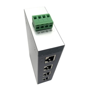 bibo SVLEC Industrial Ethernet <b>Switches</b> with 4 <b>POE</b> Ports IP20 Aluminum Construction RJ45 Entries Optical - Product Image 4