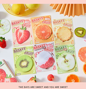 Bộ giấy nhớ dán tự dính dễ thương 30 trang, hình trái cây giả kẹo, kiểu Kawaii, dành cho học sinh - Product Image 2