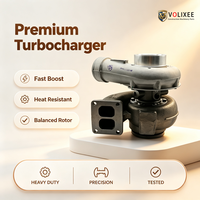 Turbocompresseur HX50 compatible avec moteur diesel universel refroidi par eau, ensemble complet de turbocompresseur, pièce de rechange pour excavateur