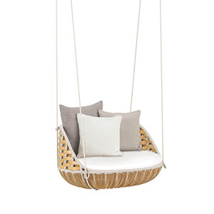 Balançoire d'intérieur en coton à pampilles rondes, <span class=keywords><strong>hamac</strong></span> beige, chaise à suspendre <span class=keywords><strong>pour</strong></span> meubles de jardin/ - Product Image 1