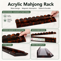 Support magnétique pour Mahjong américain, en acrylique poli effet écaille de tortue, présentoir moderne, écologique et pour la vente en gros OEM