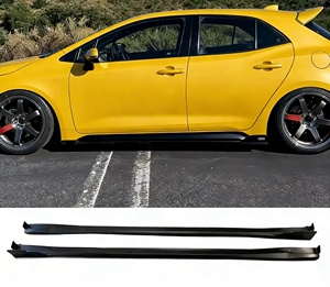 Accessori Auto per <span class=keywords><strong>Toyota</strong></span> <span class=keywords><strong>Corolla</strong></span> <span class=keywords><strong>Hatchback</strong></span> 2019-2022 Kit Carrozzeria ABS Labbro Anteriore Labbro Posteriore Minigonne Laterali Copertura Posteriore Non Verniciata - Product Image 2