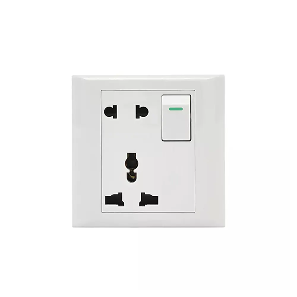 Interruptor eléctrico de pared de plástico ABS, enchufe de pared de 1/2/3/4 entradas, para electricista de estilo camboyano y birmano