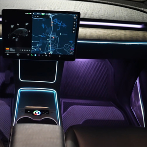 Cao cấp xe nội thất môi trường xung quanh đèn cho Tesla mô hình 3 / Y app điều khiển từ xa Giấc Mơ Màu sắc bầu không khí đèn - Product Image 2