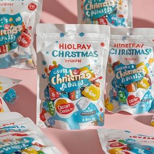 ถุงขนมสำหรับเด็กถุงขนมแบบมีกาวในตัวถุงใส่ของขวัญถุงขนมสำหรับเทศกาลคริสต์มาสรีไซเคิลได้ - Product Image 4