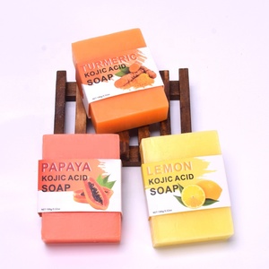 Nhãn Hiệu Riêng Hữu Cơ Đốm Đen Sâu Làm Sạch Nghệ Đu Đủ Chanh Kojic Axit Xà Phòng Cho Khuôn Mặt Và Cơ Thể - Product Image 4