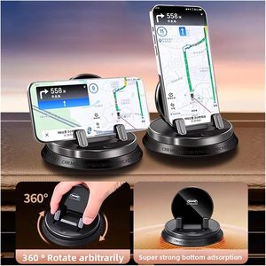 Soporte <span class=keywords><strong>para</strong></span> Teléfono de Coche con Rotación de 360 Grados, Montaje en el Tablero con Botón Táctil, Soporte Antideslizante <span class=keywords><strong>para</strong></span> Smartphone en el Vehículo <span class=keywords><strong>para</strong></span> Uso en Navegación - Product Image 4