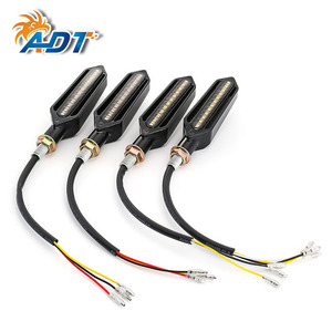 ไฟเลี้ยวมอเตอร์ไซค์ ADT Universal แบบ LED  ไฟเลี้ยวสองสี  แบบ Sequential  พร้อมสวิตช์  หลอดไฟ LED - Product Image 4
