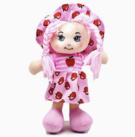 Op maat gemaakte pluche pop met kleding, gepersonaliseerde knuffelpop met fruitthema, zacht pluche speelgoed voor kinderen, cadeau