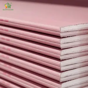 12mm Sound -proof Plaster Board Dry Wall Gypsum Board For Celling And Construction