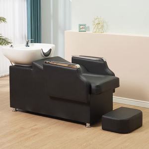 Vente chaude : Meubles de salon de coiffure personnalisables en couleur, meubles sur mesure, lit de lavage de cheveux, chaise de lavage de cheveux avec bol pour salon - Product Image 3