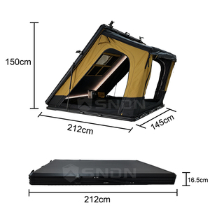 SNDN Overlanding Camping Hardshell Rooftop <b>Tent</b> Clamshell <b>Large</b> Space 4 Person Roof Top Aluminum Quick Setup SD10-15 1. Base Alu - Product Image 6