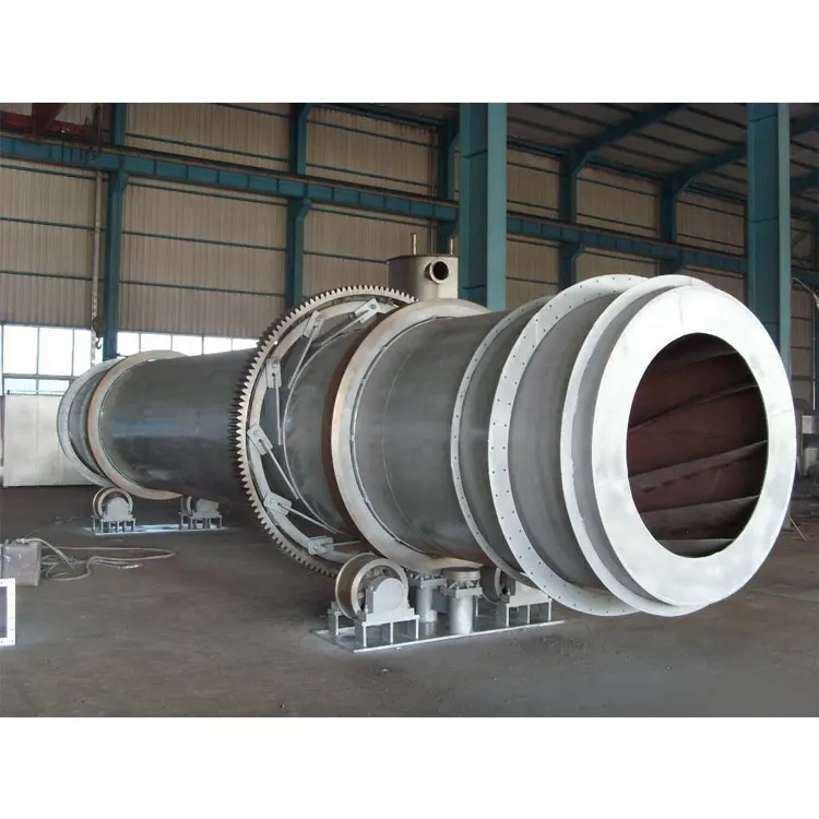 High quality PLC control gas heating Rotary Drum Dryer for Ore industry