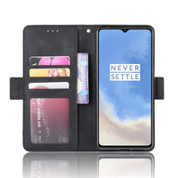 Étui à rabat en cuir pour OnePlus Nord 2T & 9 Pro avec plusieurs emplacements pour cartes, design simple, housse de protection pour OnePlus 7T