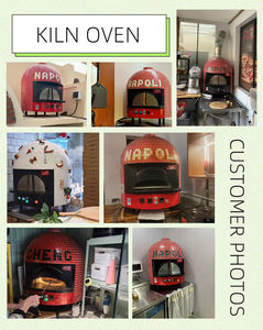 Horno eléctrico para pizza, encimera, cúpula, cubierta de piedra, horno de escritorio italiano de 600 ° C, horno de Nápoles, horno de barbacoa de ladrillo - Product Image 5