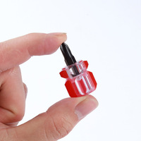 Tournevis compact à double extrémité, poignée en plastique transparent antidérapante, tournevis court pour réparation électrique domestique