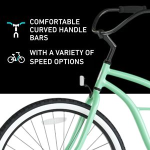 <span class=keywords><strong>Vélo</strong></span> de plage pour femme Around The Block, vert menthe - Product Image 3