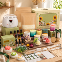 Anfänger-Kerzenherstellungs-Set mit Heizplatte, Komplettes Sojawachs-DIY-Set für Heimdekoration & Bastelgeschenke