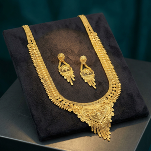 Wholesale 14K 18K 24K Micron Gold Plated Fashion Jewelry, Brass Gold Filled <b>Long</b> Jewelry Set, Traditional Wedding <b>Long</b> <b>Necklaces</b> - Product Image 3