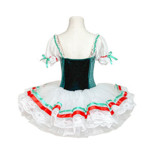 Vestido de Ballet Profesional para Niñas, Diseño Folclórico Tradicional, Estilo Campesino, para Representaciones de Copllia y Giselle - Product Image 4