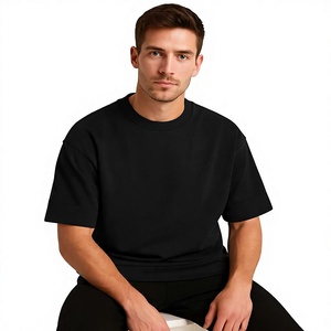 T-shirt personnalisé pour homme, coupe ample et carrée, 100% coton, 300 g/m², 260 g/m², t-shirt vierge personnalisable - Product Image 1