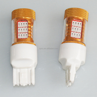 Ampoule LED 12V Rouge Blanc Jaune 7443 54 LED 54 SMD 4014 pour Voiture, Éclairage Automobile, Feu Stop, Feu de Recul, Remplacement