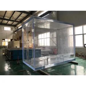 Tanque de água salgada transparente, barato banco traseiro do aquário tanque de fibra de vidro