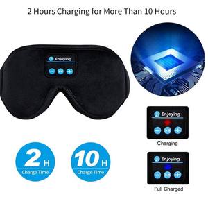 ผู้ผลิตหูฟังไร้สาย3D ใหม่เพลง Sleepmask นอนหลับวงตาหายใจหน้ากากฟันสีฟ้า V5.0ชุดหูฟังโทร - Product Image 4