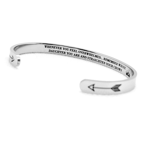 Pulsera de acero de titanio para mujer, joyería inspiradora, regalos para mamá, papá, hermana, Acción de Gracias y Navidad, transfronterizo - Product Image 3
