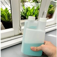 Vente en gros de bouteilles de chambre de dosage à double col en plastique PE personnalisées de 100ml 250ml 1000ml