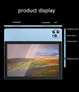 แท็บเล็ต OCTA-Core 10.1นิ้ว Android 12แป้นพิมพ์ภาษาอังกฤษสำหรับนักเรียนการศึกษา UK มือสอง - Product Image 4