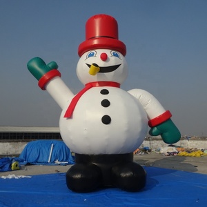 Ngoài Trời Xmas <span class=keywords><strong>Inflatable</strong></span> <span class=keywords><strong>Snowman</strong></span>, Giáng Sinh <span class=keywords><strong>Snowman</strong></span> <span class=keywords><strong>Giant</strong></span> Balloon - Product Image 1