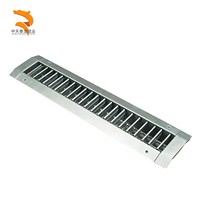 Grille de déflection simple en tôle d'acier galvanisé pour CVC industriel, diffuseur DGD pour conduit spiralé, usage en entrepôt