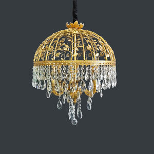 Soffitta antica lampade in ottone lampadario Reception lampadario decorativo soggiorno camera da letto luci pendenti in ottone antico francese - Product Image 4