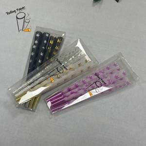 Papel de fumar marrón de 109 mm, muy vendido, personalizado con la marca de hojas de cáñamo, preconiculado, se puede imprimir con la marca de su elección. - Product Image 1